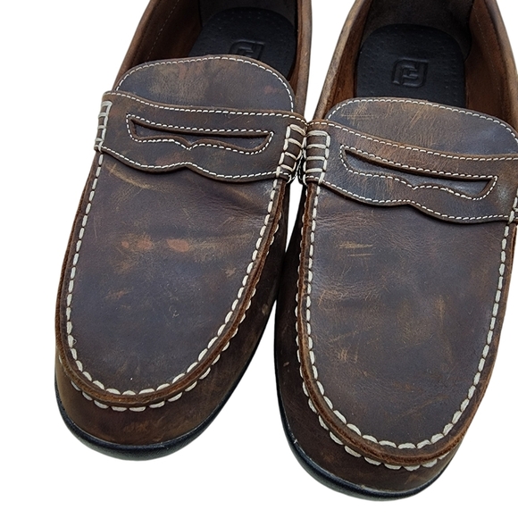 Footjoy Men\'s Club Casuals Golf Shoes Leather Slip On Loafer - 11 main image 4